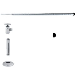 RKB0013 1/2" IPS * 3/8" * 20 " Corrugated Riser Kit - Round Handle.